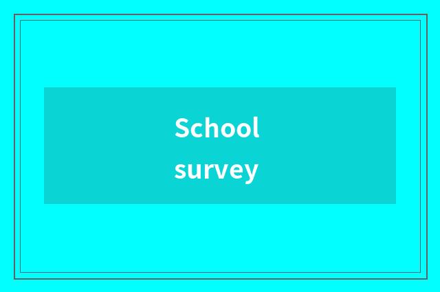 School survey
