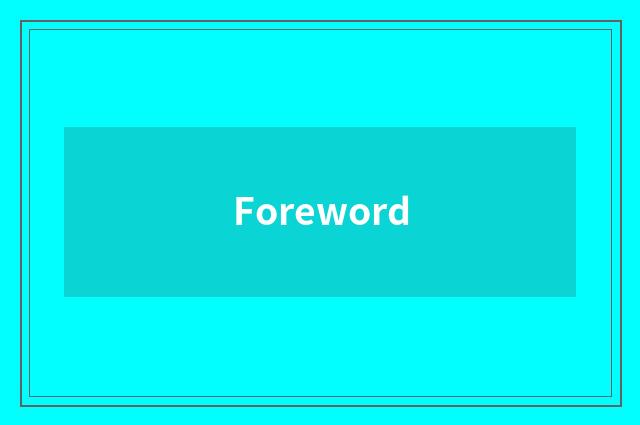Foreword