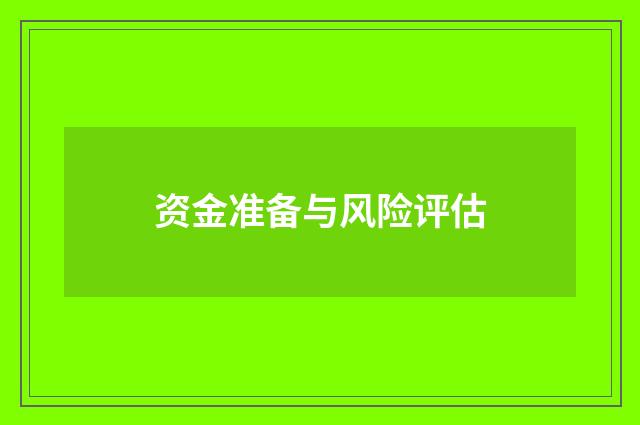 资金准备与风险评估
