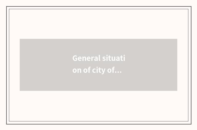 General situation of city of dark blue state