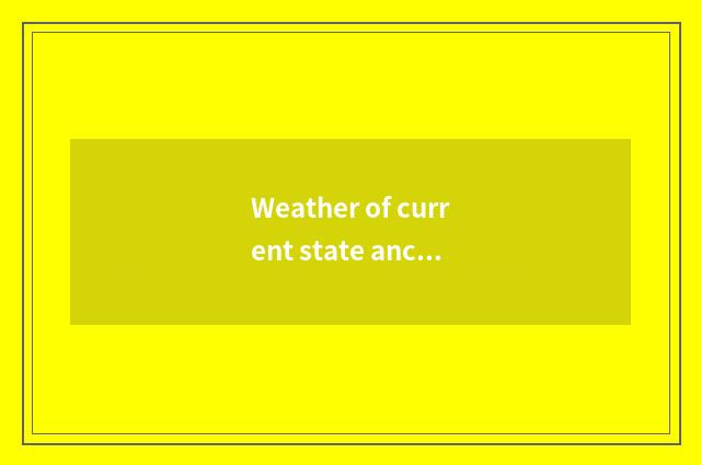 Weather of current state ancient city?