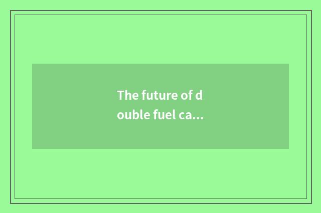 The future of double fuel car is looked into