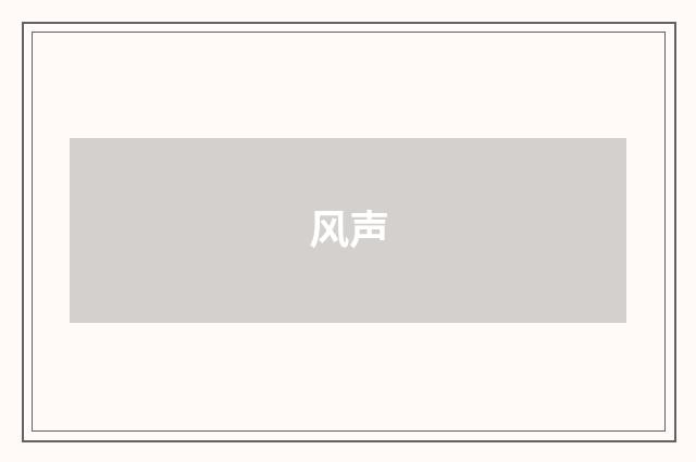风声