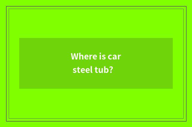 Where is car steel tub?