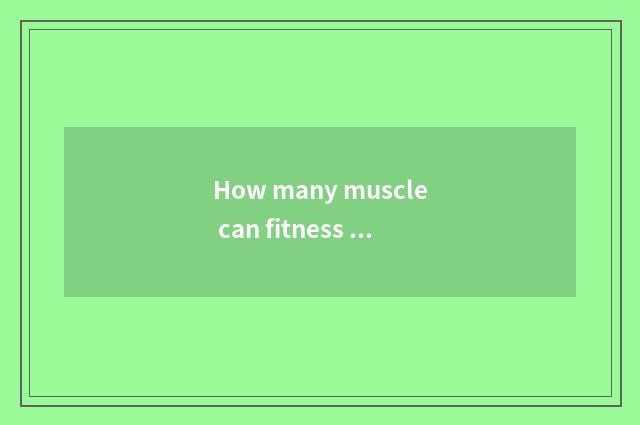 How many muscle can fitness grow one year?