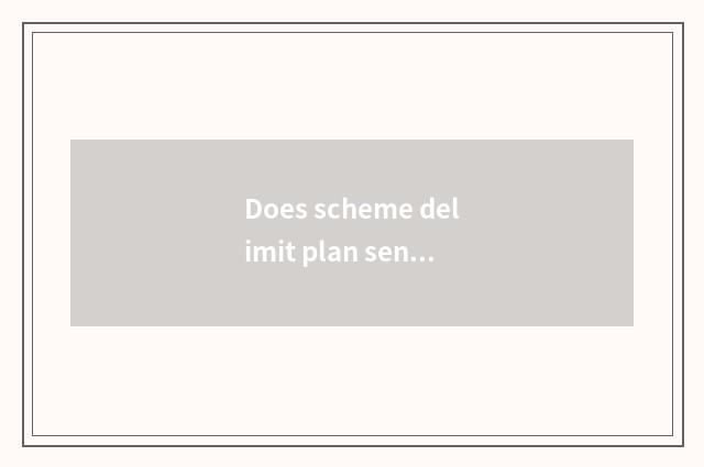 Does scheme delimit plan sentence-making?