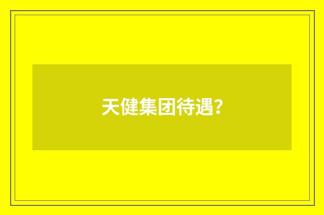 天健集团待遇?