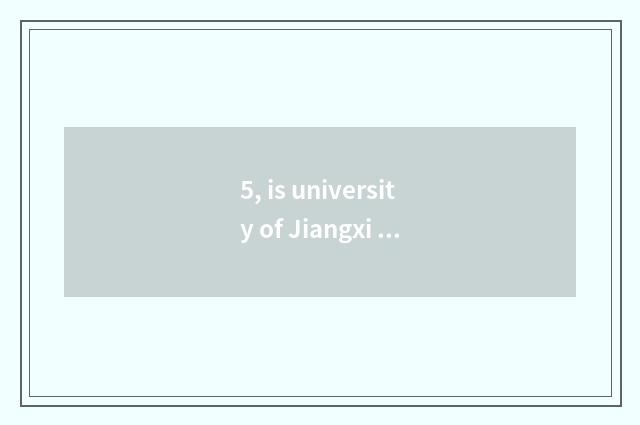 5, is university of Jiangxi finance and economics not complete Mpacc tuition?