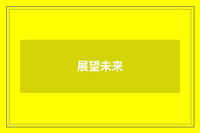 展望未来