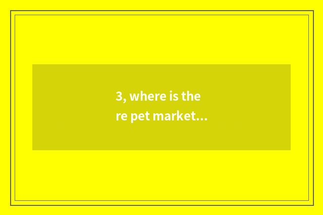 3, where is there pet market near the lake austral Wuhan?