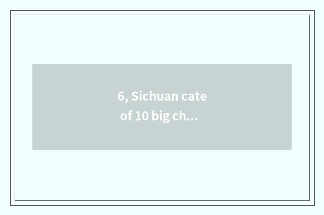 6, Sichuan cate of 10 big characteristic?