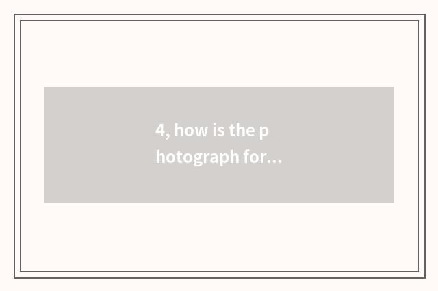 4, how is the photograph format that digital camera photographs changed?