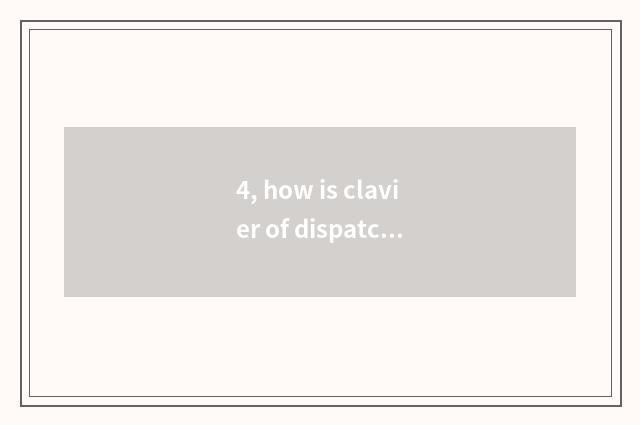 4, how is clavier of dispatch flying game installed?