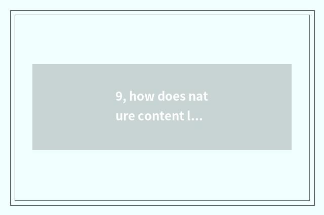 9, how does nature content language run travel red-letter day?