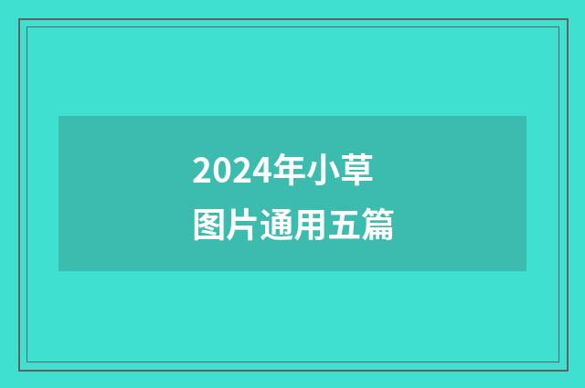 2024年小草图片通用五篇