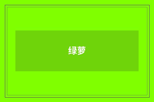 绿萝