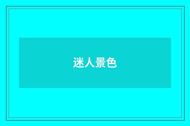 迷人景色