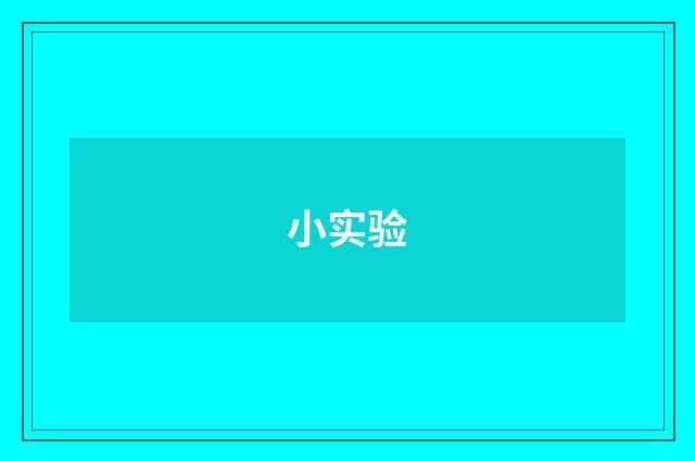 小实验