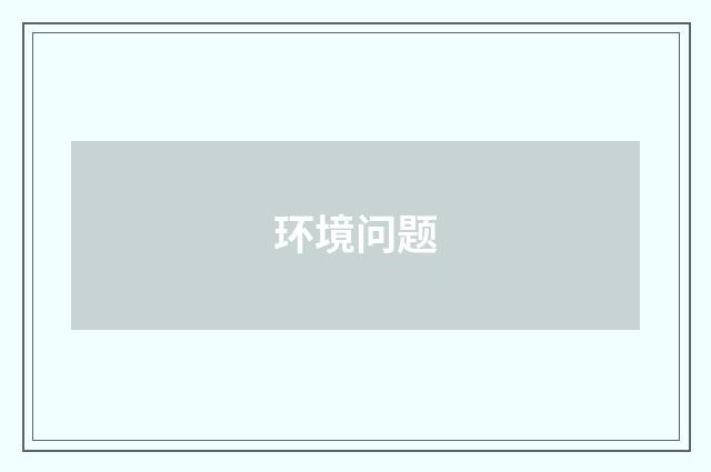 环境问题