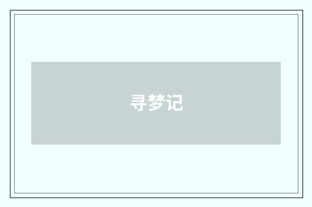 寻梦记
