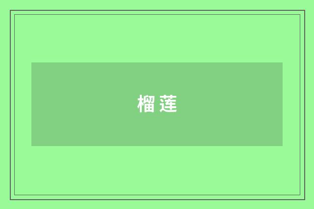 榴 莲