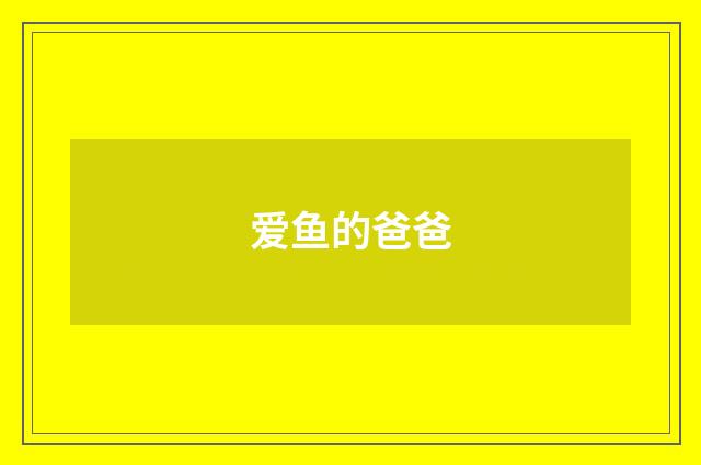 爱鱼的爸爸