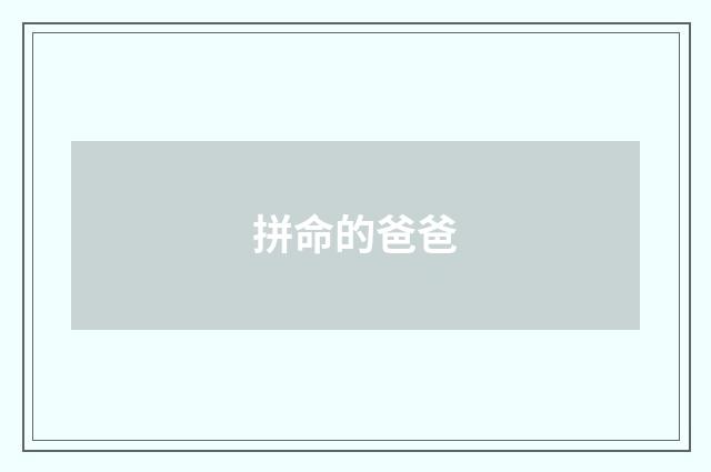 拼命的爸爸