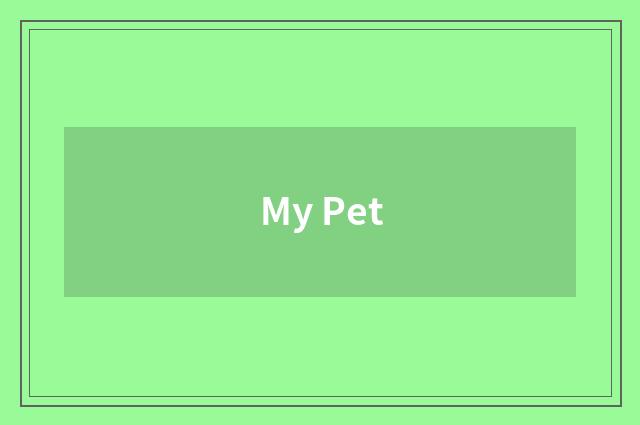 My Pet