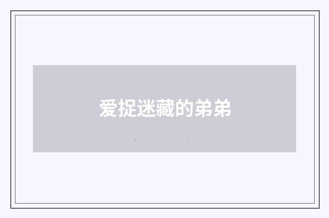 爱捉迷藏的弟弟