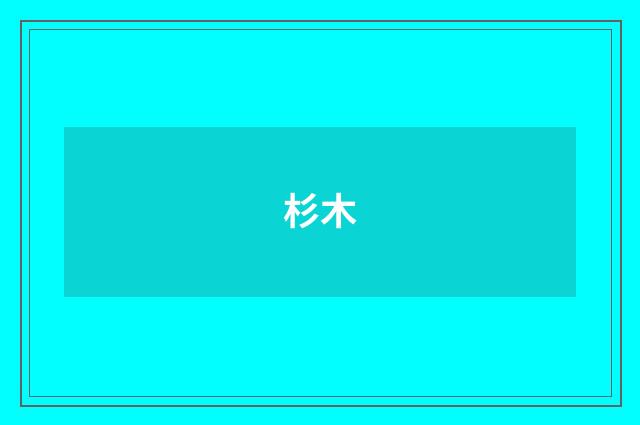 杉木