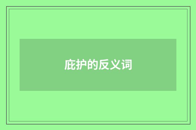 庇护的反义词